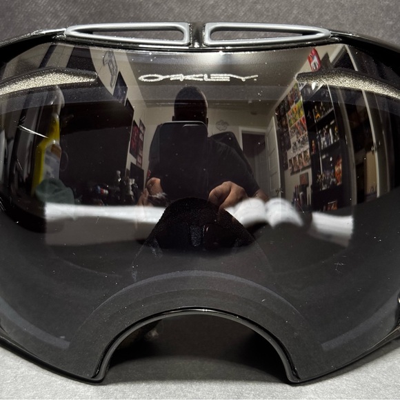 Oakley Airbrake MX Googles XL dirtbike ski motorcross-Black - Picture 2 of 15